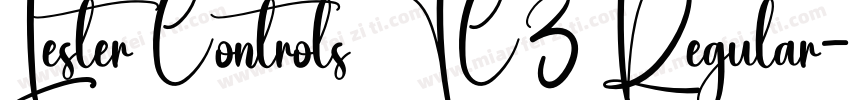 Lester Controls TC3 Regular字体转换